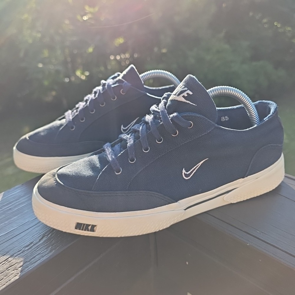 Vintage Nike GTS Midnight Blue Canvas Men's Size US 8.5 90's Y2K Skate Street...